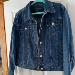 Ralph Lauren dark blue Jean jacket Sz L like new